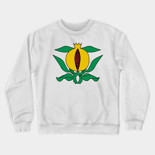 Heraldic pomegranate Crewneck Sweatshirt by PabloDeChenez